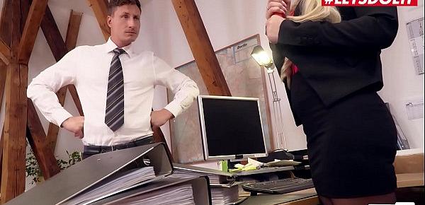  LETSDOEIT - Lena Nitro - Teasing Lusty German Secretary Sucks And Rides Her Boss At The Office